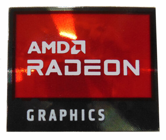 AMD RADEON Graphics Sticker 18 x 20mm / 11/16" x 13/16" [1184]