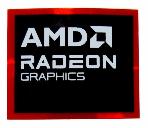 AMD RADEON Graphics Sticker 18 x 20mm / 11/16" x 13/16" [1185]
