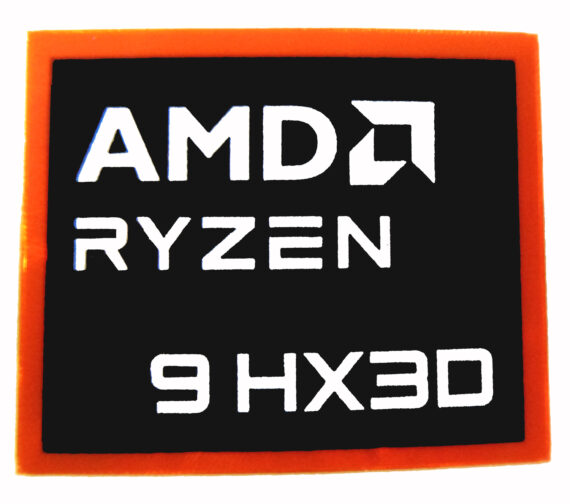 AMD RYZEN 9 HX3D Sticker 18 x 20mm / 11/16" x 13/16" [1186]