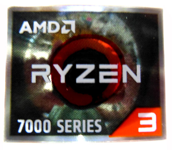 AMD RYZEN 3 7000 Series Sticker 18 x 20mm / 11/16" x 13/16" [1187]