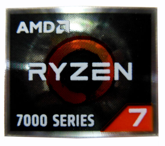 AMD RYZEN 7 7000 Series Sticker 18 x 20mm / 11/16" x 13/16" [1189]