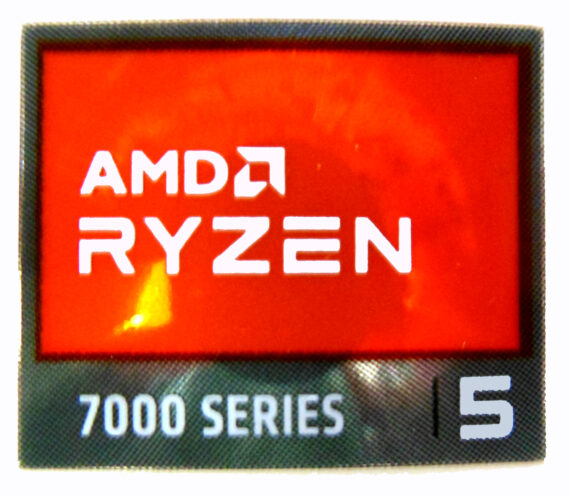 AMD RYZEN 5 7000 Series Sticker 18 x 20mm / 11/16" x 13/16" [1190]