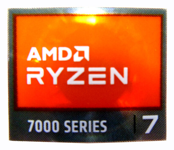 AMD RYZEN 7 7000 Series Sticker 18 x 20mm / 11/16" x 13/16" [1191]