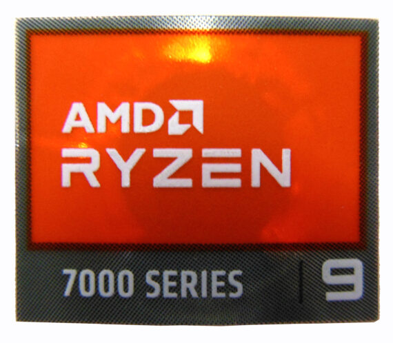 AMD RYZEN 9 7000 Series Sticker 18 x 20mm / 11/16" x 13/16" [1192]