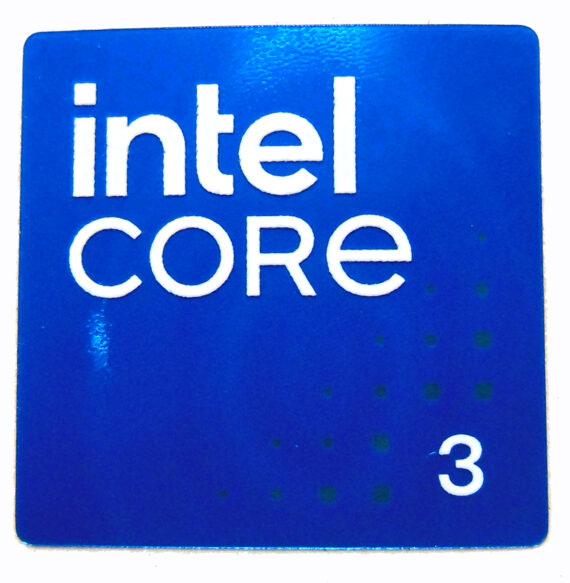 Intel Core 3 Sticker 18 x 18mm / 11/16" x 11/16" [1194]