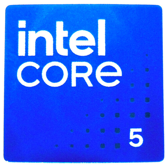 Intel Core 5 Sticker 18 x 18mm / 11/16" x 11/16" [1195]