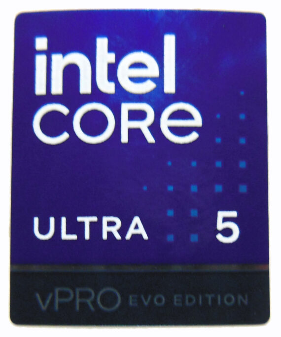 Intel Core 5 Ultra vPro EVO Edition Sticker 18 x 22mm / 11/16" x 7/8" [1198]