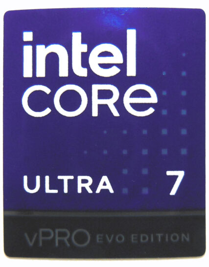 Intel Core 7 Ultra vPro EVO Edition Sticker 18 x 22mm / 11/16" x 7/8" [1199]