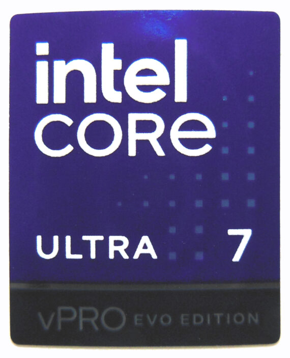 Intel Core 7 Ultra vPro EVO Edition Sticker 18 x 22mm / 11/16" x 7/8" [1199]