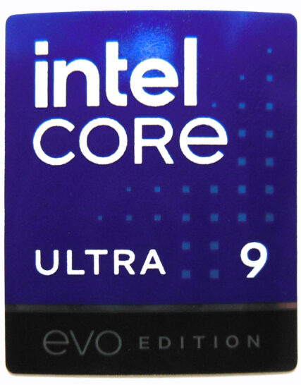 Intel Core 9 Ultra EVO Edition Sticker 18 x 22mm / 11/16" x 7/8" [1200]