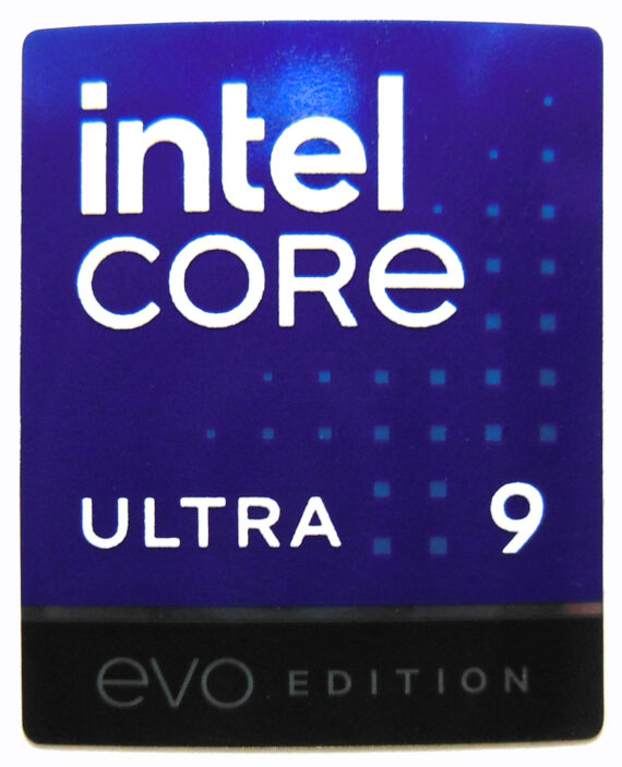 Intel Core 9 Ultra EVO Edition Sticker 18 x 22mm / 11/16" x 7/8" [1200]