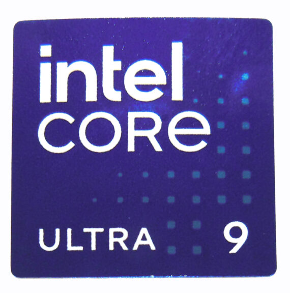 Intel Core 9 Ultra Sticker 18 x 18mm / 11/16" x 11/16" [1201]
